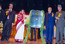 Prof. Punjabi with the President of India at the University of Kashmir Rpunjabi1.jpg