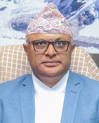 <span class="mw-page-title-main">Minister for Industry, Agriculture and Cooperatives (Koshi Province)</span> Head of the Ministry of Industry, Agriculture and Cooperatives