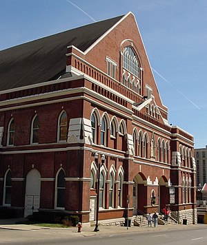 Ryman Auditorium, known as the "Mother Church of Country Music"