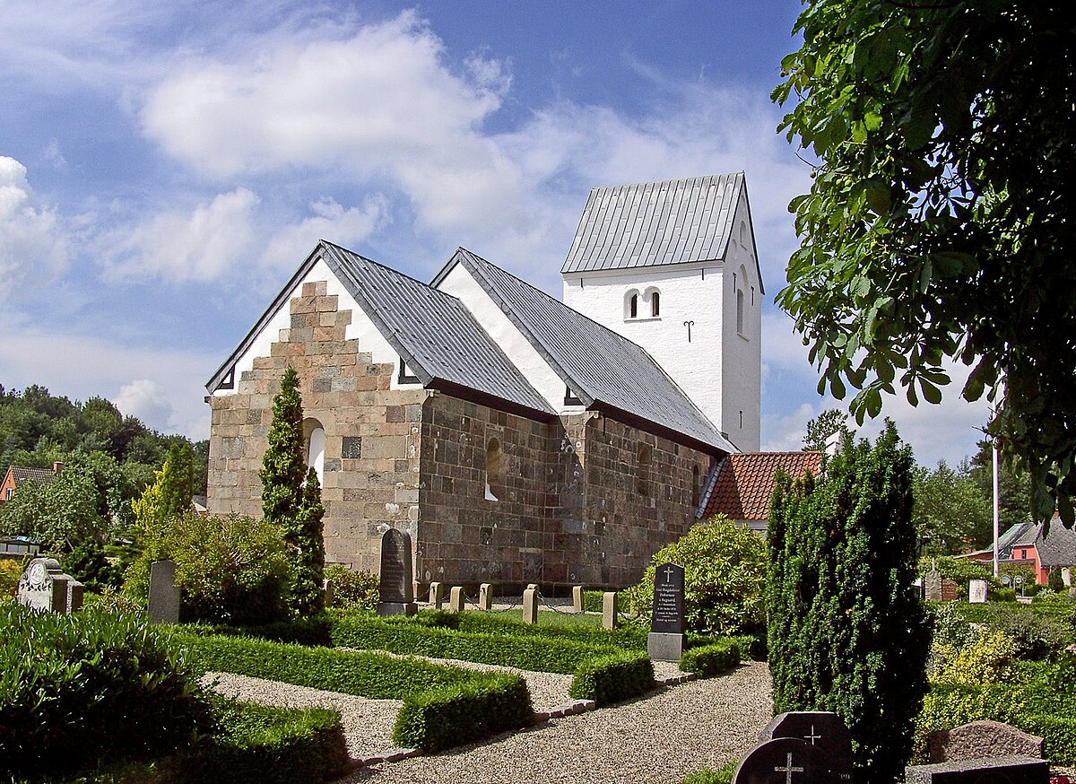 Kirke. Рандерс Дания достопримечательности.