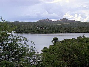 The reservoir of the recreation area