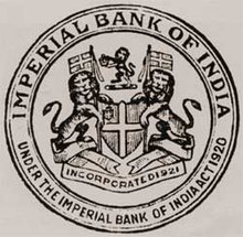 Seal of Imperial Bank of India.