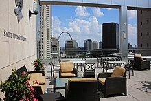 12th-floor rooftop at Scott Hall Saint Louis University Law School.jpg