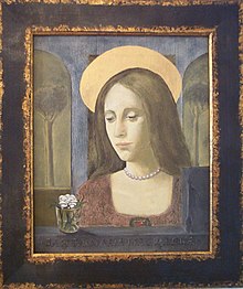 Saint Mary Magdalena by Blackrock-born artist Reginald Gray – it hangs in The Church of The Holy Cross, St.Pancras, London