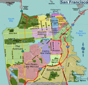 Die Stadtteile von San Francisco