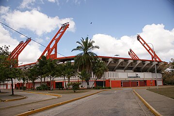 Exterior of the stadium