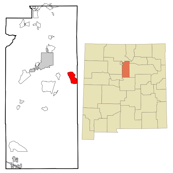 File:Santa Fe County New Mexico Incorporated and Unincorporated areas Glorieta Highlighted.svg