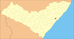 Alagoas shtatidagi Santa-Luziya-do-Nortening joylashishi