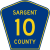 Sargent County Route 10 ND.svg