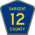 Sargent County Route 12 ND.svg