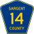 Sargent County Route 14 ND.svg