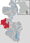 Localização da comunidade de Schneizlreuth no distrito de Berchtesgadener Land