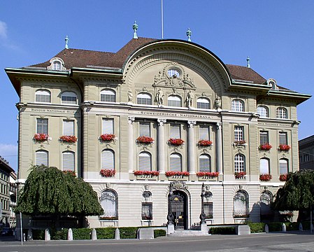 Swiss National Bank headquarters in Bern.