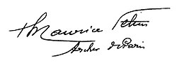 Maurice Feltins signatur