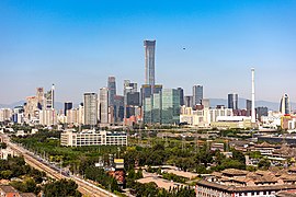 北京市国贸商圈天际线