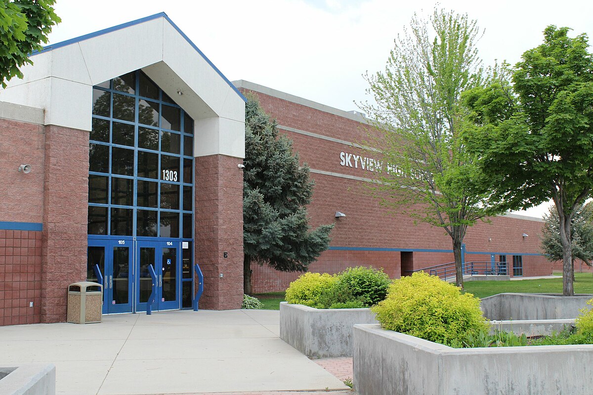 File:Skyview High School, Vancouver, WA trophy case.JPG