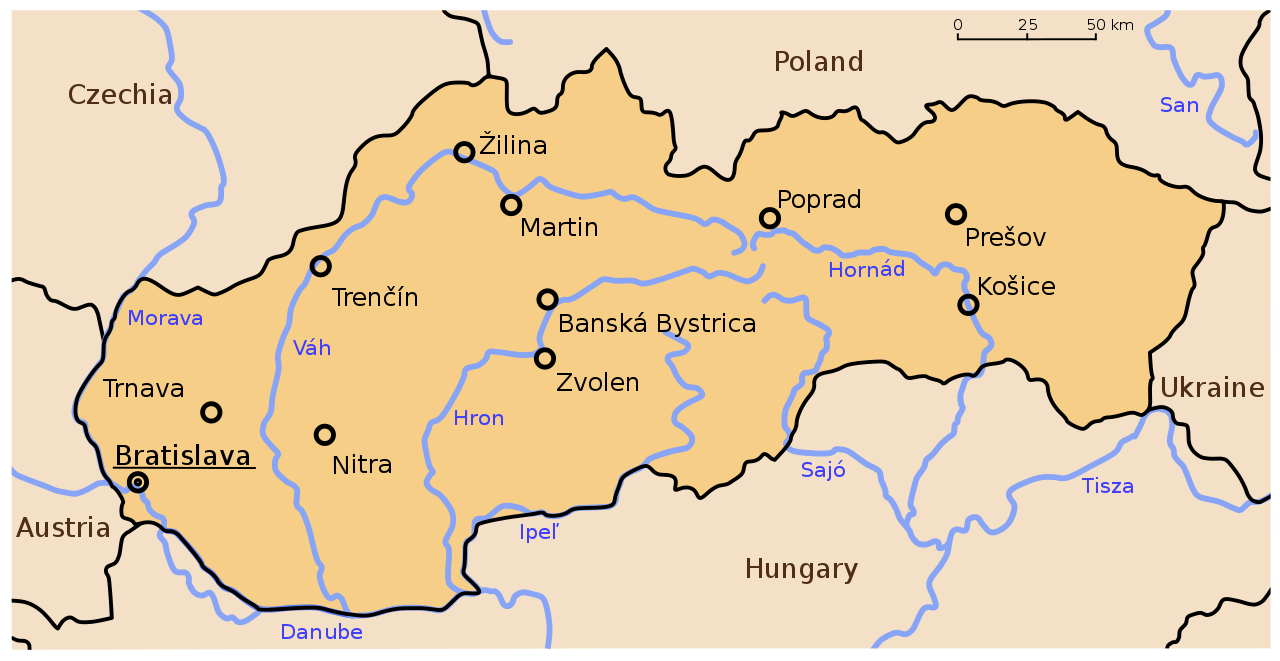 Datei:Slovakia map rivers and cities 2008-11-17.svg – Wikipedia