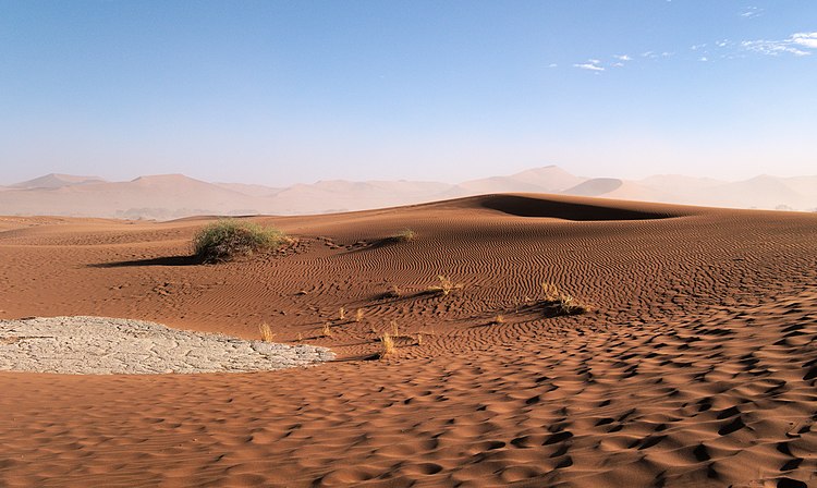 Рябь на дюнах в национальном парке Намиб-Науклуфт