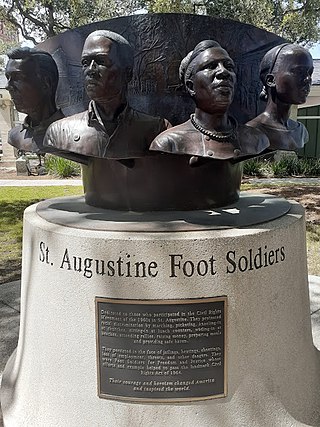 <span class="mw-page-title-main">St. Augustine Foot Soldiers Monument</span> Civil rights monument in Florida