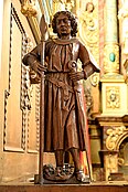 Potentinus, statue en bois, basilique de Steinfeld.