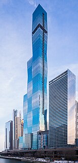 St. Regis Chicago Supertall Skyscraper in Chicago, Illinois, U.S.A