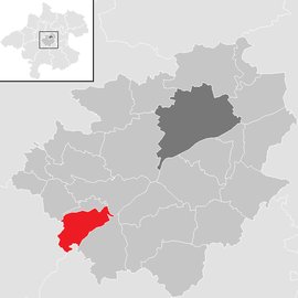 Poloha obce Stadl-Paura v okrese Wels-vidiek (klikacia mapa)