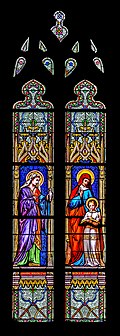 Stained-glass window of the Saint Louis Cathedral of Blois 05.jpg