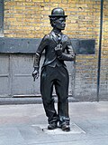 Statue of Charlie Chaplin, Leicester Place WC2.JPG