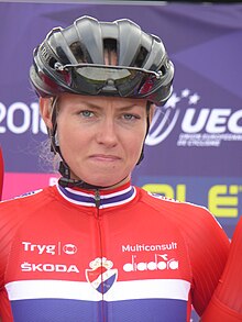 Stine Borgli - Mistrovství Evropy v silniční cyklistice 2018 (ženské silniční závody) .jpg