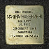 Stolperstein Laubestraße 6 for Martha Habermehl