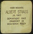 Stumbling Stone Albert Strass Jahnstrasse 21.jpg