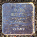 Stolperstein für Martha Hendrichs (Fridolinstraße 39)