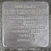 Stolperstein Peterstraße 33 (Else Grossmeyer) in Hamburg-Neustadt.JPG