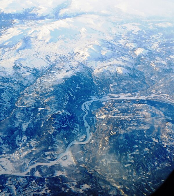 Aerial view of the valley just north of Koppang