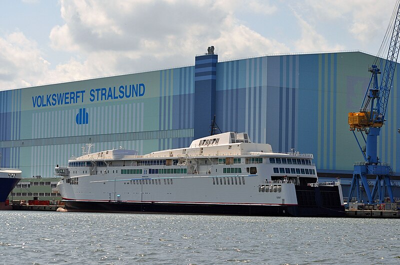 File:Stralsund, Volkswerft, Fährschiff Berlin (2013-07-30) 3, by Klugschnacker in Wikipedia.JPG