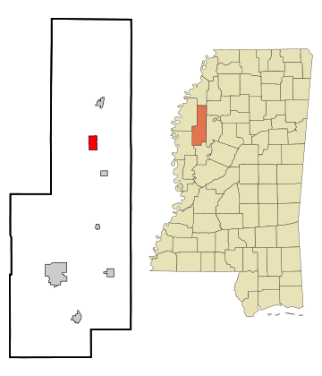 File:Sunflower County Mississippi Incorporated and Unincorporated areas Ruleville Highlighted.svg