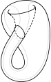 Surface of Klein bottle with traced line.svg