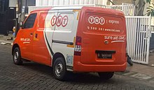 TNT Express van in South Tangerang, Indonesia in February 2021 TNT Express van 20210205.jpg