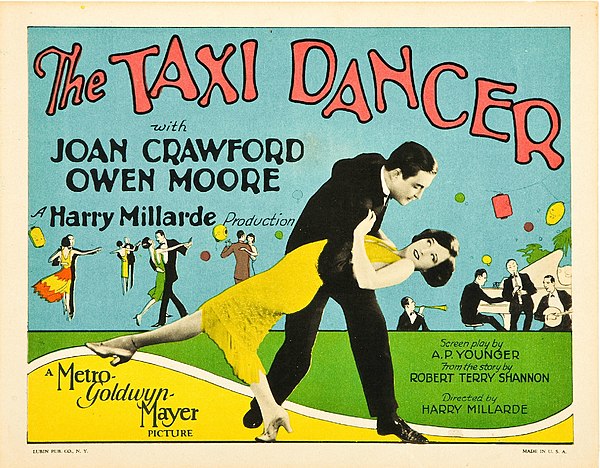 Lobby card for The Taxi Dancer (1927)