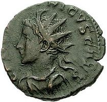 Tetricus Esuvius pénze arcképével
