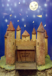 The Friendly Giant's model castle, used during the opening and closing sequence. TheFriendlyGiant-CastleSet CBCMuseum.png