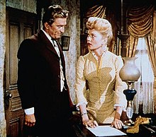 Kirk Douglas & Patrice Wymore. The Big Trees (1952) 5.jpg