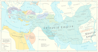 Territory after the death of Lysimachus in 281 BC. Philetaerus holds just the city of Pergamon and its immediate environs.