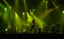 The Tears toured throughout 2005 for Here Come the Tears. The Tears-2005-Roskilde-6.jpg