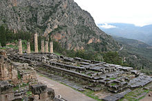 The Temple of Apollo at Delphi The Temple of Apollo at Delphi.jpg