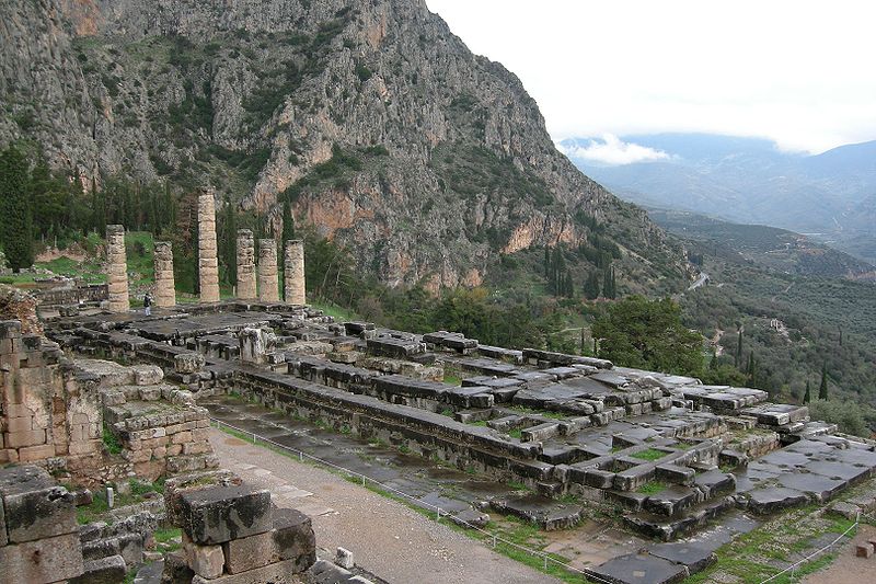 File:The Temple of Apollo at Delphi.jpg