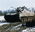 Transport de troupes MCV-80 Warrior d'une unité de la BAOR en 1988.