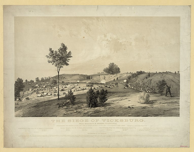 File:The siege of Vicksburg - Major General U.S. Grant, commanding - JG ; sketched by A.E. Mathews, 31st O.V.I. ; Middleton, Strobridge, & Co. Lith. Cin. O. LCCN2013645284.jpg