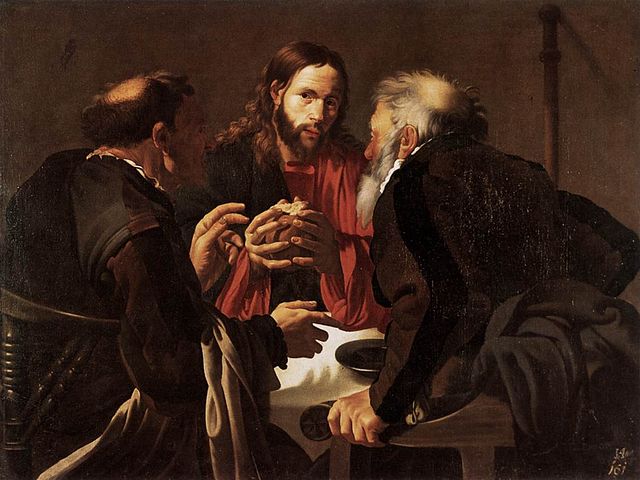 The Supper at Emmaus (1621), 109 x 141 cm, Sanssouci Picture Gallery, Berlin