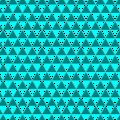Triangular tiling, one of the three regular tilings of the plane.